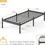 Metal Single Bed Frame with Underbed Storage and Steel Slat Support - Easy Assembly, Noise Free - 35.5cm High Image 2
