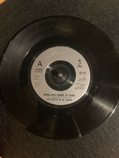U2 With B.B. King  - When Love Comes To Town UK 7 inch Original Vinyl 1989