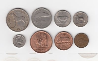 Ireland, 8 x coins, (no 488)