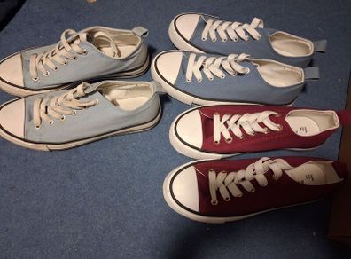 converse style shoes 3 pairs