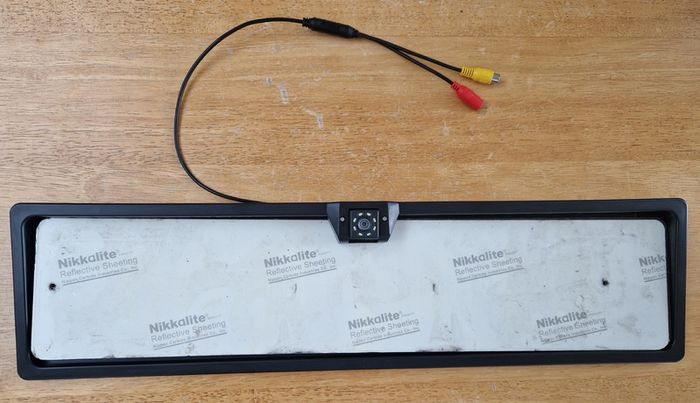 Registration Plate Frame with 12V Rear View Camera
