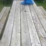 large garden bench and table Image 6