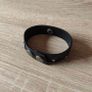 Black genuine leather bracelet Image 5