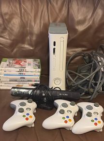 Xbox 360 Console Bundle, 3 Controllers, Kinect & 7 Games Tested