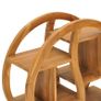 Cabinet with Yin Yang Shelf 68x26x83 cm Solid Teak Wood Image 6