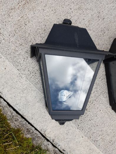 two (outdoor Wall lights)excellent condition.