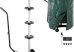Wheel Rim Tree 225 mm Aluminium Mobile Includes Protective Cover 100 kg Load Capacity 3 Wheels Rim Holder Tyre Stand Tyre Holder
