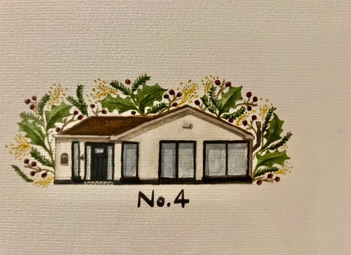 Custom Home Watercolour Painting