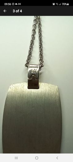 sterling silver identity necklace