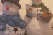 Christmas Decoration .. Snowmen x 2 .. Reduced Both for 16.00euro