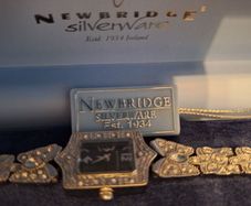 Newbridge Silver Butterfly Watch - This is a gift that was never worn so it should be passed on to somebody who will wear it and enjoy it, as it a stunning little watch with beautifull butterfly diamond detailing on the straying. It has just had a new bat