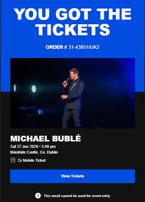Michael Buble Tickets