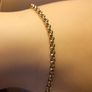 9ct Gold Petite Round Belcher link bracelet. Image 7