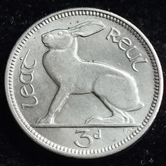 Ireland - 1966 - 3 Pence - Hare - UNC - KM.12a - [#2045]