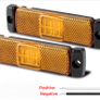 x2 Pcs12V LED Amber Orange Side Marker Board Lights Trailer Truck Van Bus Camper Image 2