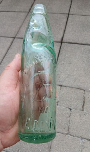 Vintage Downs Ennis codd neck bottle