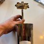 Vintage Silver Plated Wine Bottle Holder with Grape and Vine motif Image 2