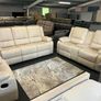 New 3+2  Beige Larson Microfibre Fabric Sofa Image 6