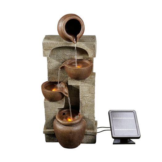 Home Garden Water Solar Fountain with Light