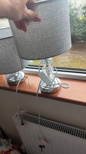 Bedside or console table lamps