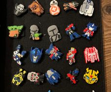 Croc charms Star Wars, Transformers