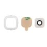 For Samsung Galaxy A5 A500 Camera Lens Rear Back Glass Cover With Frame White - FHT22SMCL Image 2