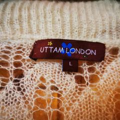 Uttam London Designer Long Lacy  cardy size L 16