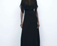 Zara Long Cape Dress Limited Edition