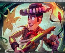 Lorcana champion woody playmat