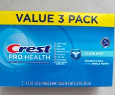 Pro-Health, Fluoride Toothpaste, Clean Mint, 3 Pack, 4.3 oz (121 g) Each