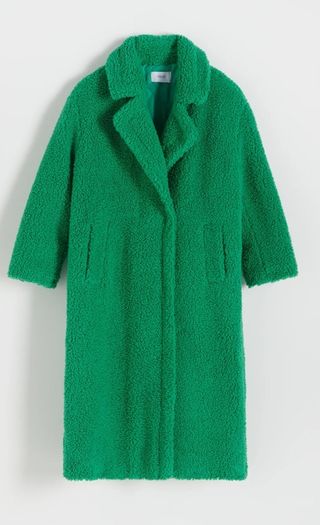 Reserved faux shearling coat