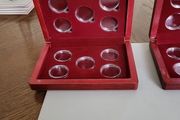 Coin collectors wooden boxes