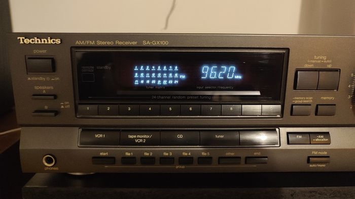 TECHNICS SA-GX100 Receiver/Amplifier. VGC. Cleaned