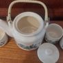 Lovely Vintage Japanese Teaset, with Six Small Cups and a Faux Bamboo Handled Teapot, Perfect for a Japanese Tea Ceremony Image 3