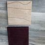 3 Suede Leather Covered Frames. Image 3