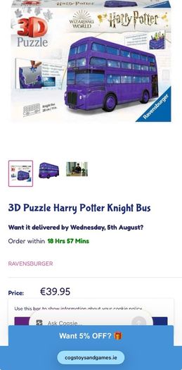 Harry Potter 3D Puzzle Knight Bus