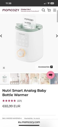 Mom cozy bottle warmer