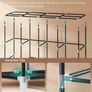 Clothes Wardrobe, Portable Closet, Garment Organiser Rack with 4 Hanging Rails, Shelves, 4 Side Pockets, 170 x 45 x 167 cm, Large Capacity for Bedroom, Living Room, Black Image 3