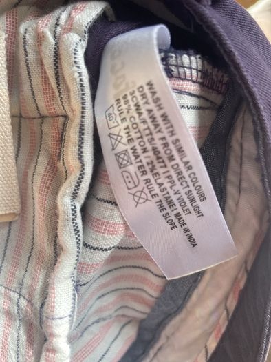 Fat Face cropped chinos purple violet