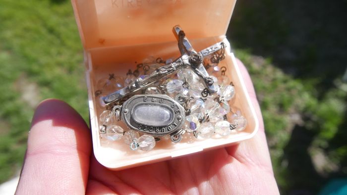 Vintage Rosary in a Decorative Box