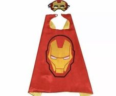 Iron Man Avengers Superhero Capes for Kids Children Halloween Cool Halloween Costume Cosplay Festival Party Supplies Favors Dress Up for 3-12 Year Old Boys Girls