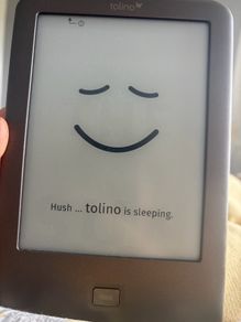 Tolino e-reader loaded with over 50 free books