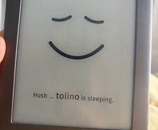 Tolino e-reader loaded with over 50 free books