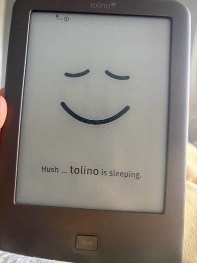 Tolino e-reader loaded with over 50 free books