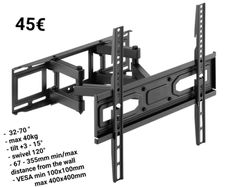 Tv Wall Mount Bracket Tilt Swivel 32"-70"