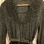Zara midi black/white dots belted dress size medium Image 5