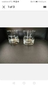Kilbeggan whiskey glasses x2