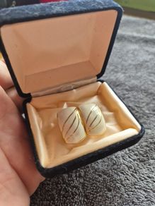 Vintage white earrings