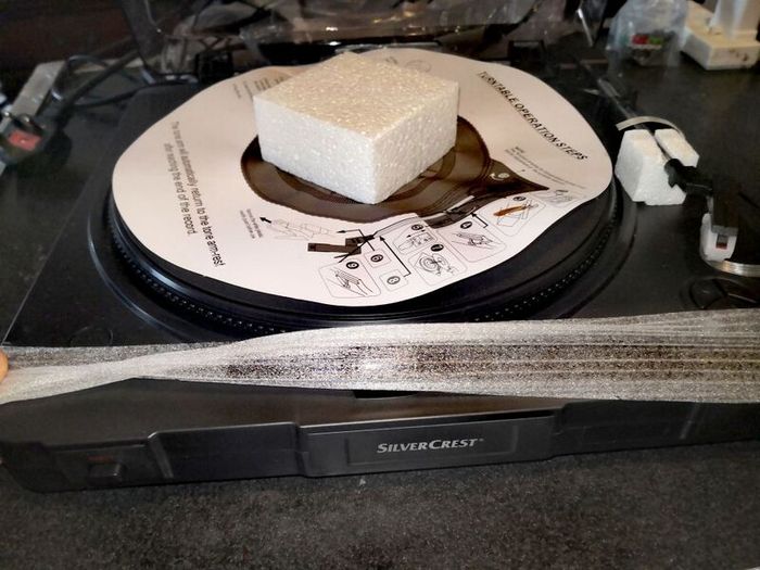 New Silvercrest turntable in wrapping