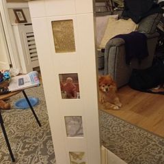 2 beautiful tall cabinets.